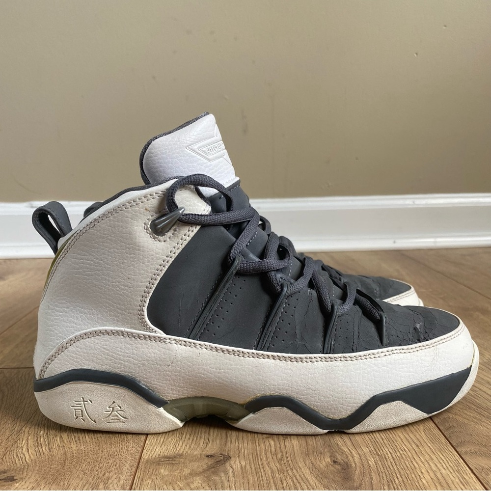 Jordan 9.5 Team GS 'White Light Graphite' Shoes Size 6Y